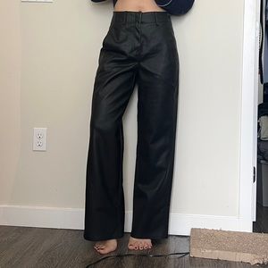 NEW Aritzia Wilfred Leather Pants